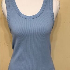 Old Navy Light Blue Ribbed Tank Top
